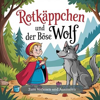 Rotkäppchen - Lese- und Ausmalbuch